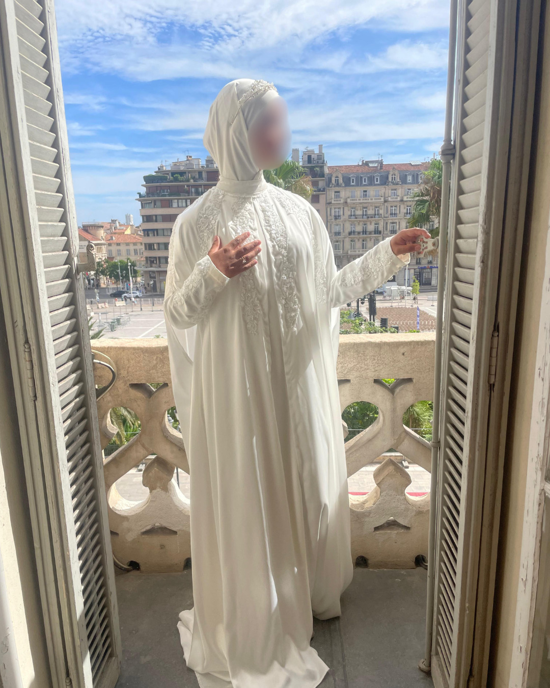 Robe de mariée Raya hijab mastoura - location Toulon La Seyne-sur-Mer